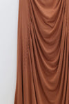 SWAYING/KNIT seamless round hem long skirt SW24SS3B23 clay color PS82
